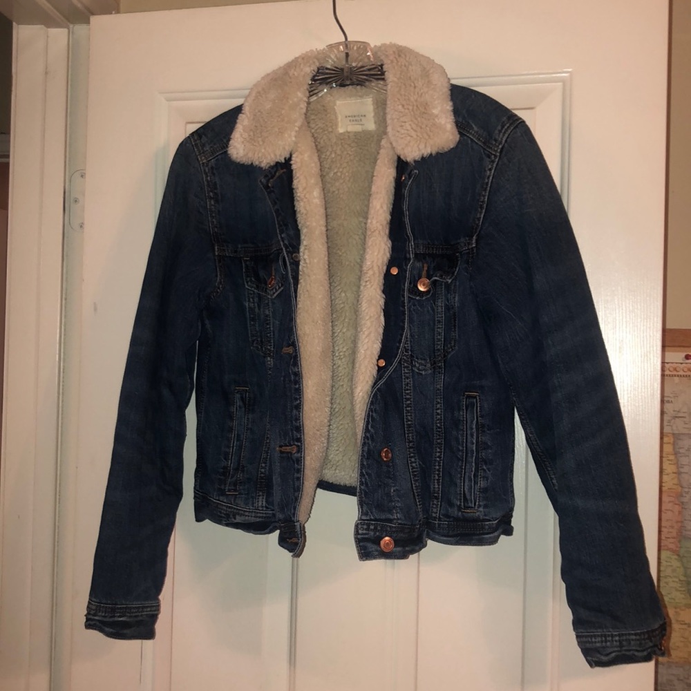 Jean Jacket with fur inside
